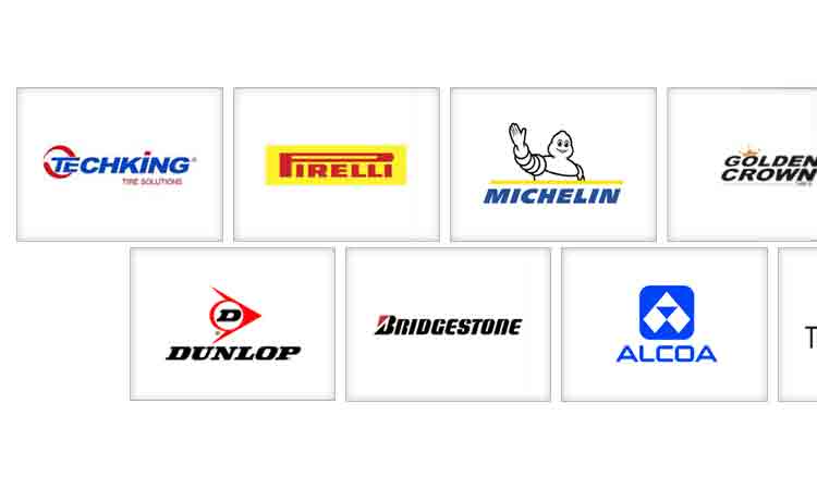 Different tyrebrands at bas tyres