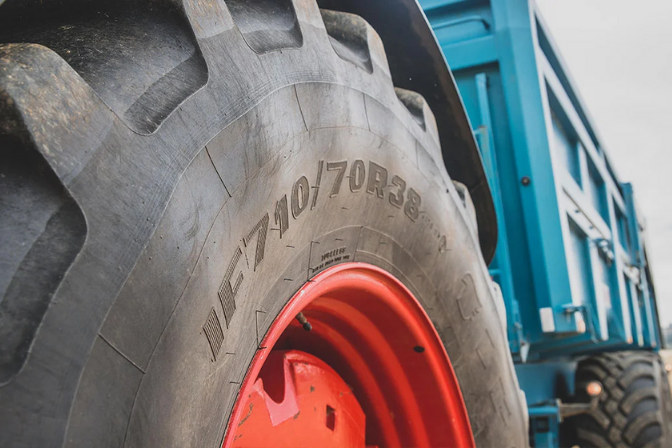 Large tractor tyre with the code IF710/70R38